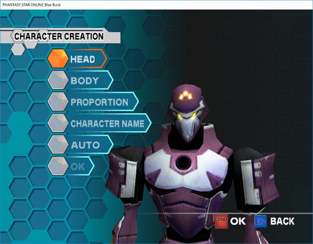 Phantasy Star Online - Ephinea - Customizing A New Character